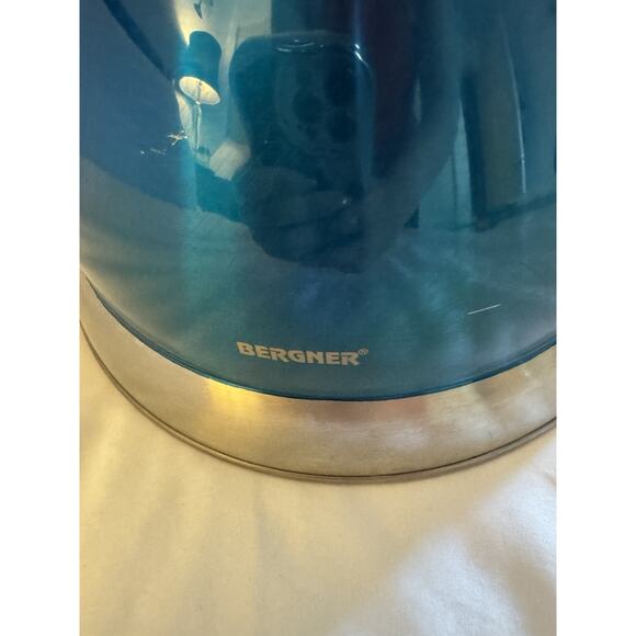 Bergner Stainless Steel Whistling Tea Kettle Blue - Picture 2 of 8